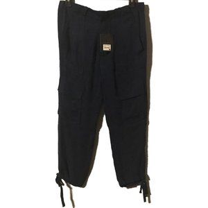 Calvin Rucker Navy Joggers with Ankle Ties